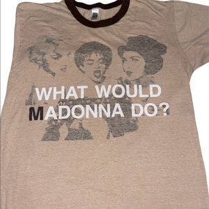 (EUC)Madonna/American Apparel- “What Would Madonna Do?” T-Shirt